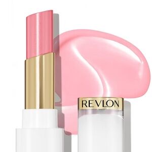 💗NEW-sealed Revlon Super Lustrous Glass Shine “002 Pink Flip”Tinted Lip Balm💗
